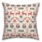 Scandinavian Reindeer Pattern 18" x 18" Spun Poly Pillow